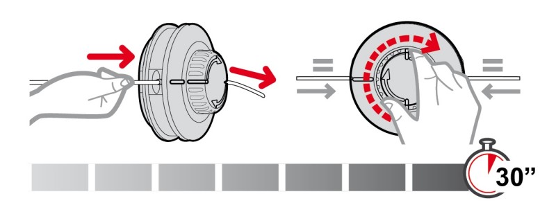 головка кос. TAP-N-GO ”HD EW” d130 M10x1 LH.F, M12x1,5 LH.F